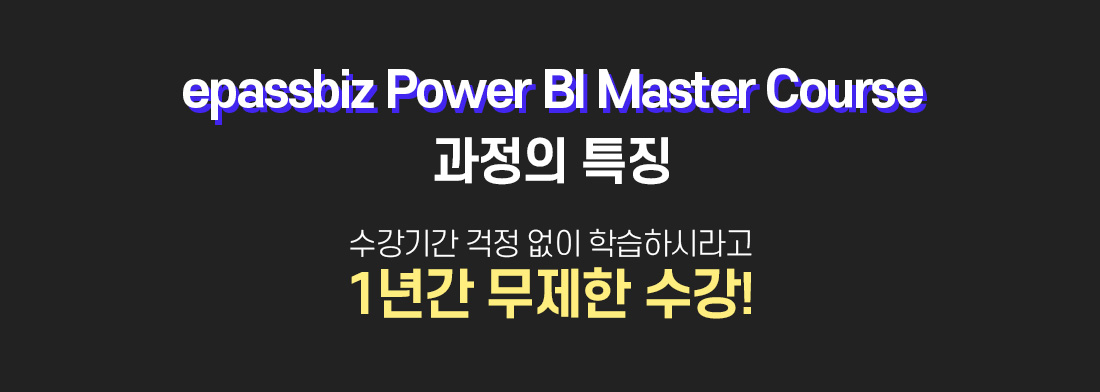 epass korea power bi master course 과정의 특징
